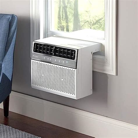 Whether installed in a window or through-the-wall, this 8,000 BTU 3,500 BTU supplemental heating capacity air conditioning unit can effectively cool rooms up to 350 square feet with dehumidification up to 1. . Window units lowes